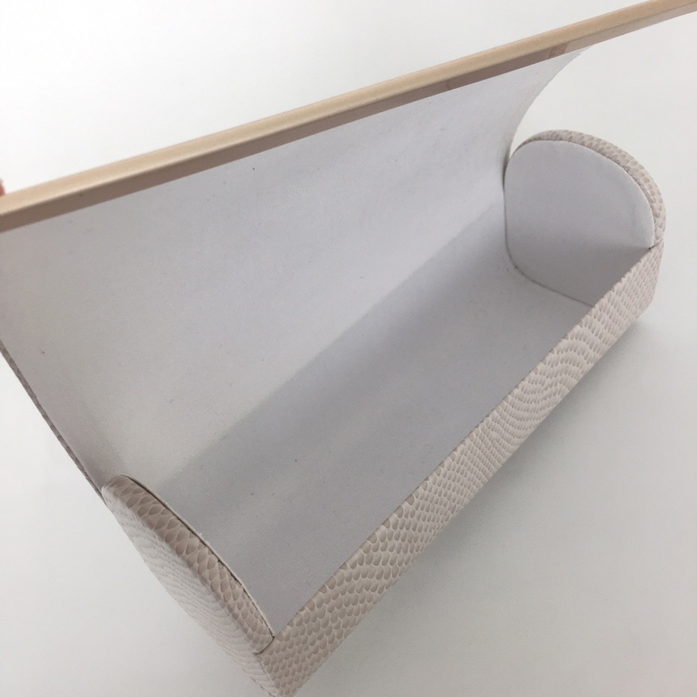 Jimmy Choo Snakeskin Embossed Replacement Sunglasses Case - Picture 5 of 8